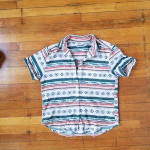 Aztec Style Button Up